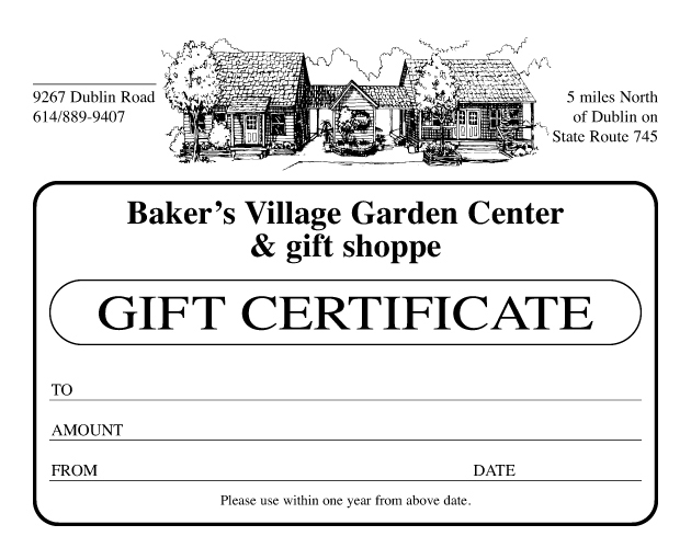 Gift Certificates