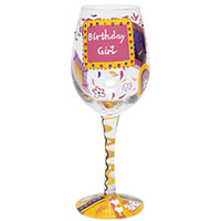 Fun personalized hand painted wine glasses