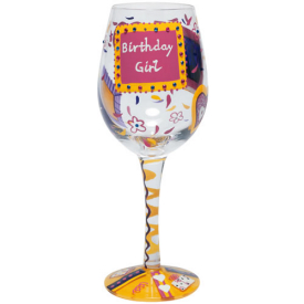 Birthday Girl Wine Glass-
