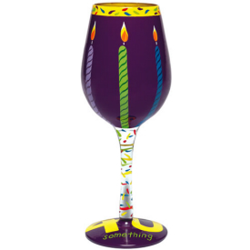 Forty Something Wine Glass-