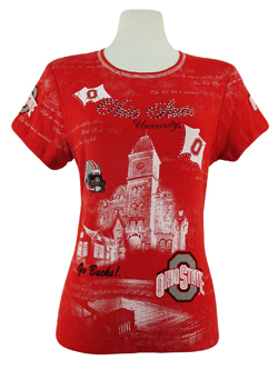 Ohio State Short Sleeve-Red-