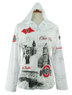 Ohio State Hoodie-White-