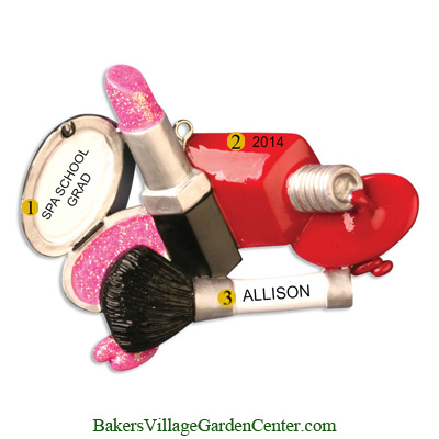 personalized christmas ornaments i love makeup personalized christmas ornaments i love makeup