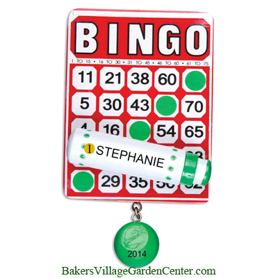 personalized christmas ornaments bingo bingo christmas ornament